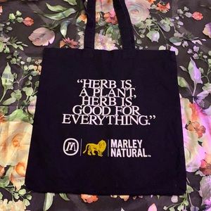 Bob Marley weed tote bag